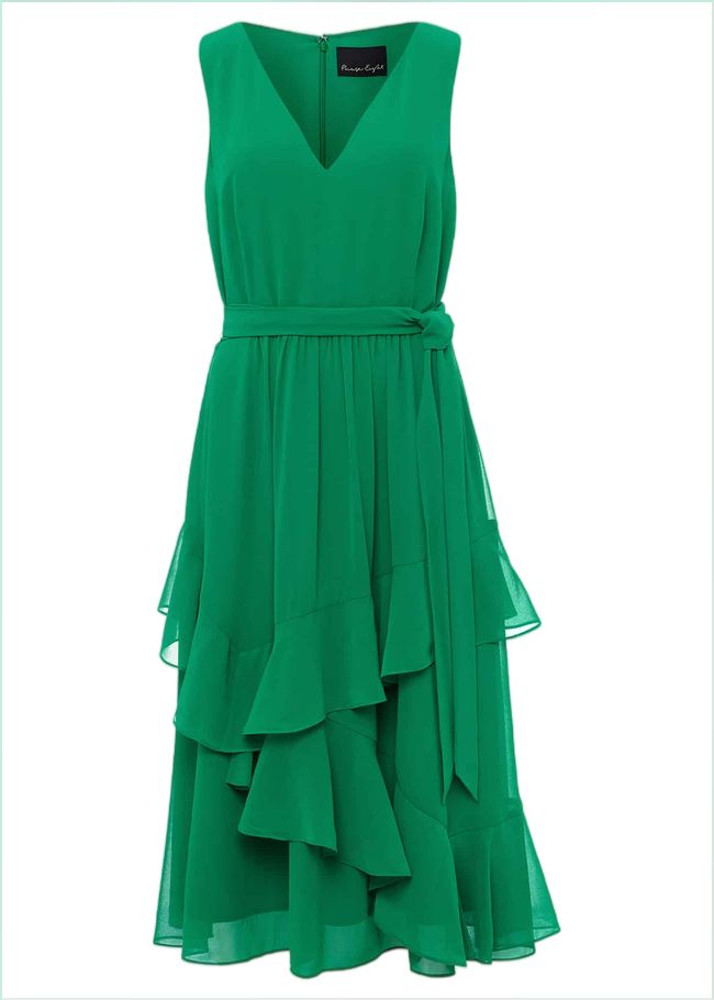  Breesha Green Midaxi Dress Grass Green 221492245