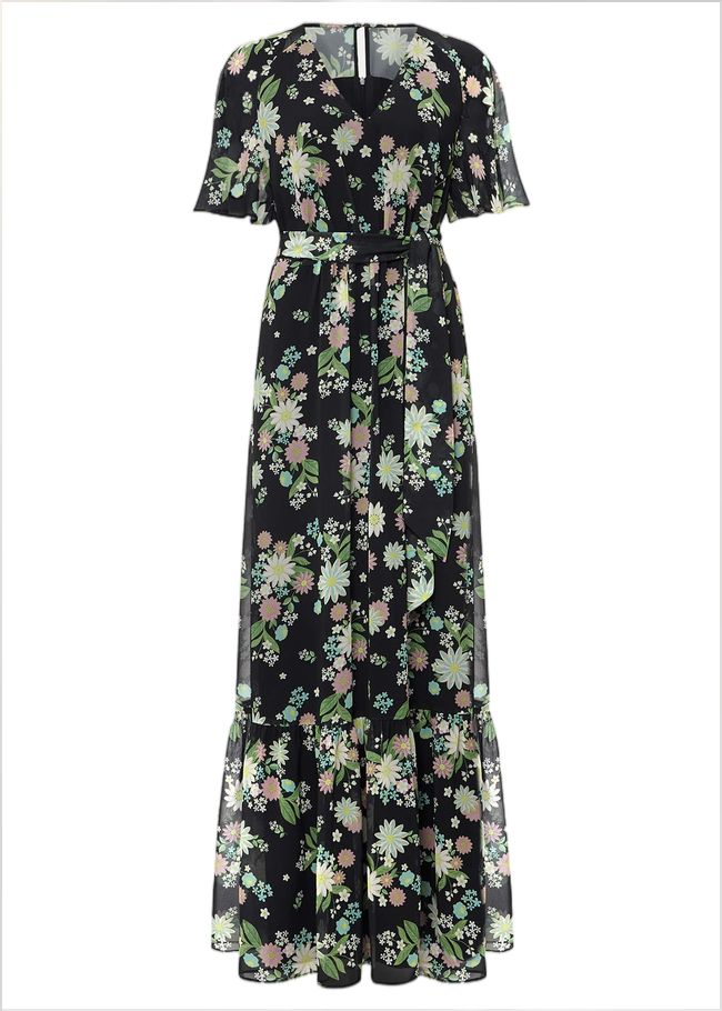  Georgie Floral Tiered Maxi Dress Navy/Multi 221501493