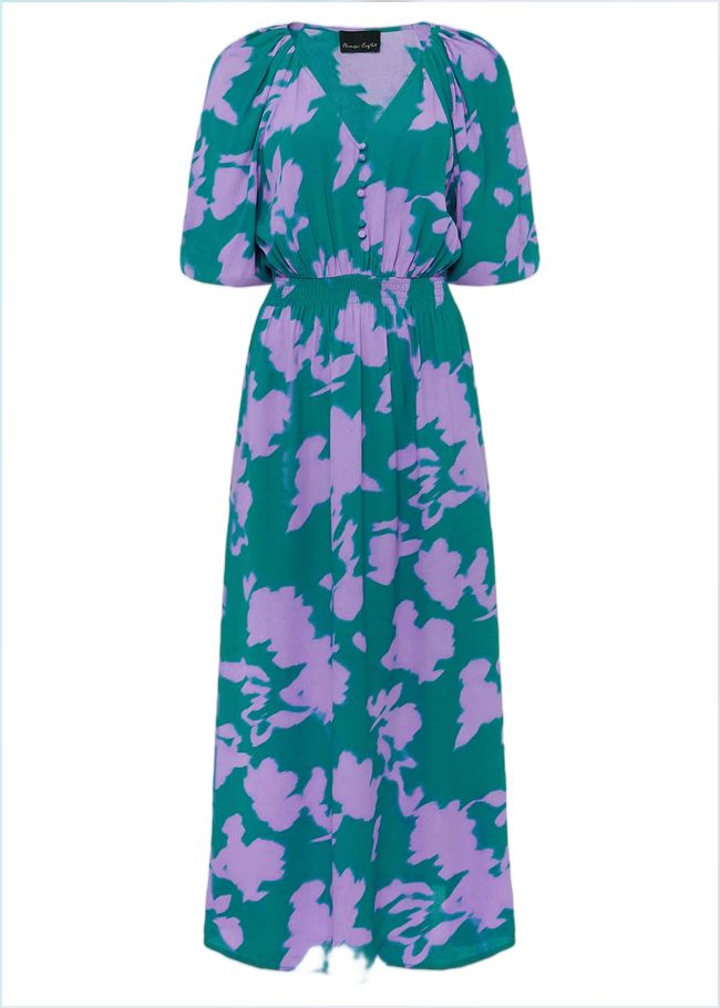  Pippa Midi Dress Green/Purple 221504146