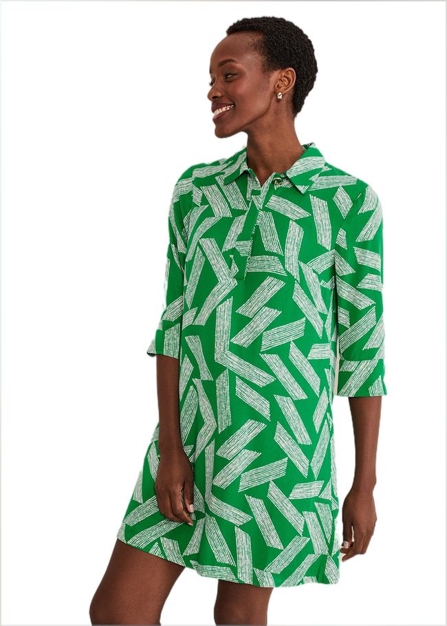  Penele Abstract Mini Dress Green 221519693