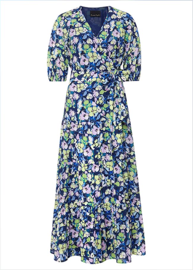  Petite Morven Maxi Dress Navy/Multi 221530493