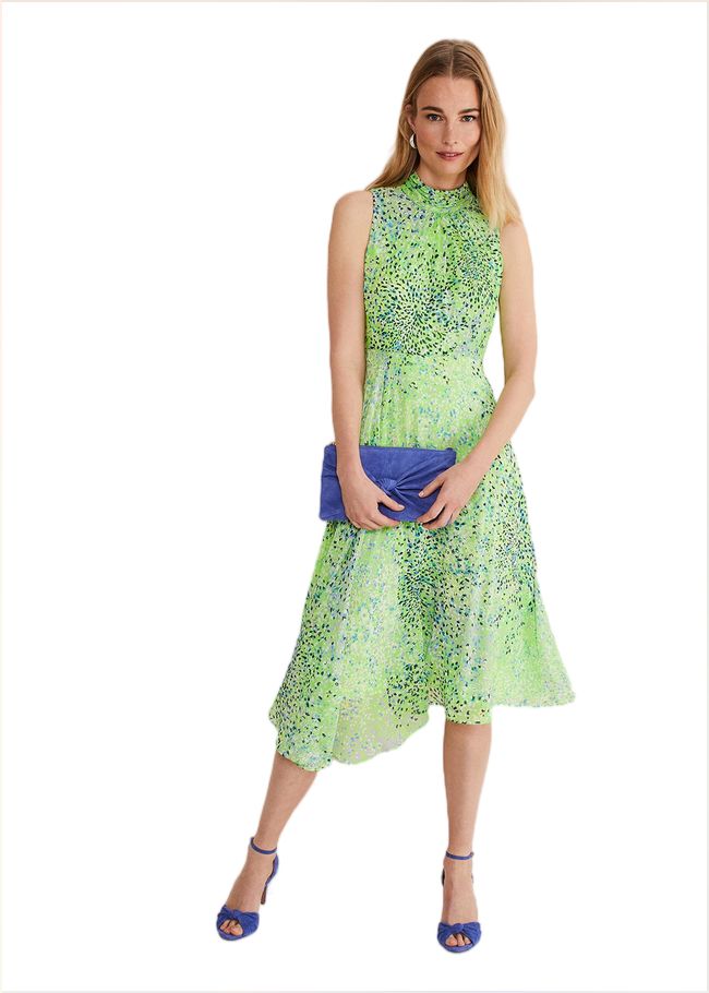  Sophie Ditsy Midi Dress Lime/Multi 221541592