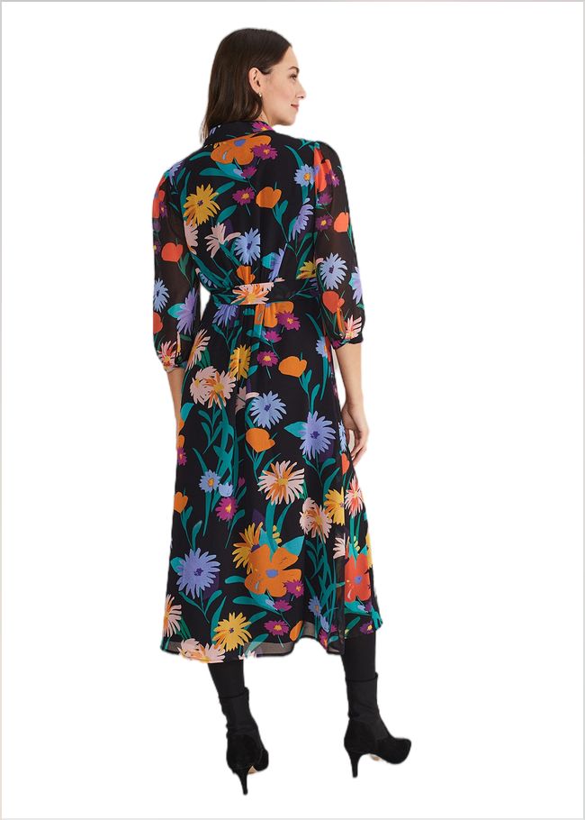  Alta Floral Midaxi Dress Black/Multi 221548492