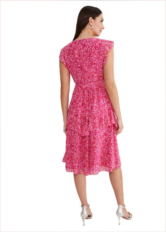  Breesha Floral Midaxi Dress Pink/Multi 221562531