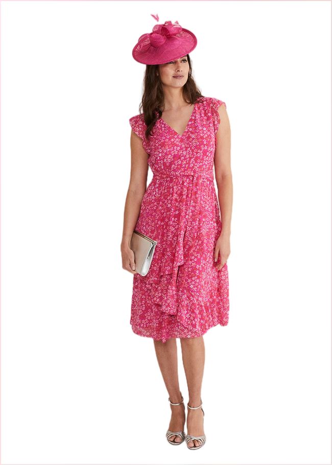  Breesha Floral Midaxi Dress Pink/Multi 221562531