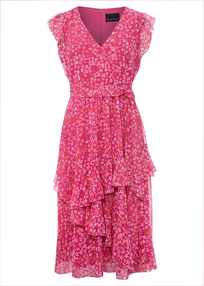  Breesha Floral Midaxi Dress Pink/Multi 221562531