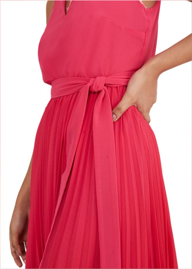  Petite Piper Ombre Maxi Dress Red/Pink 221564794