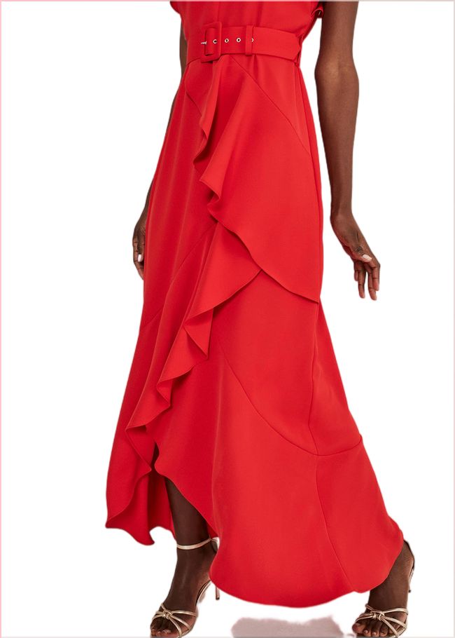  Phoebe Frill Maxi Dress Fire 221582240