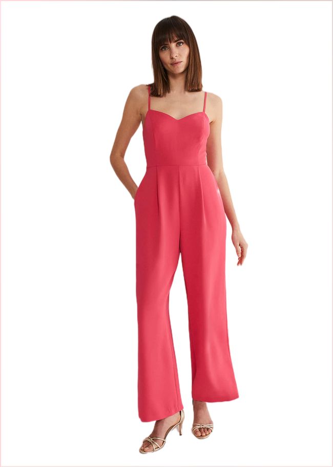  Mindy Wide Leg Jumpsuit Raspberry 221583736