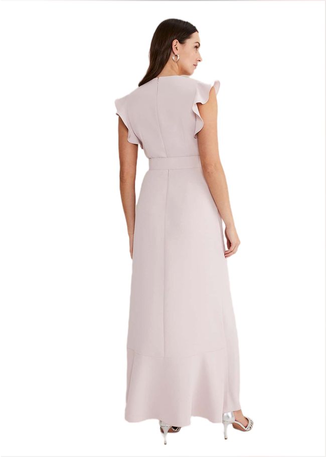  Phoebe Frill Maxi Dress Powder Pink 221586339