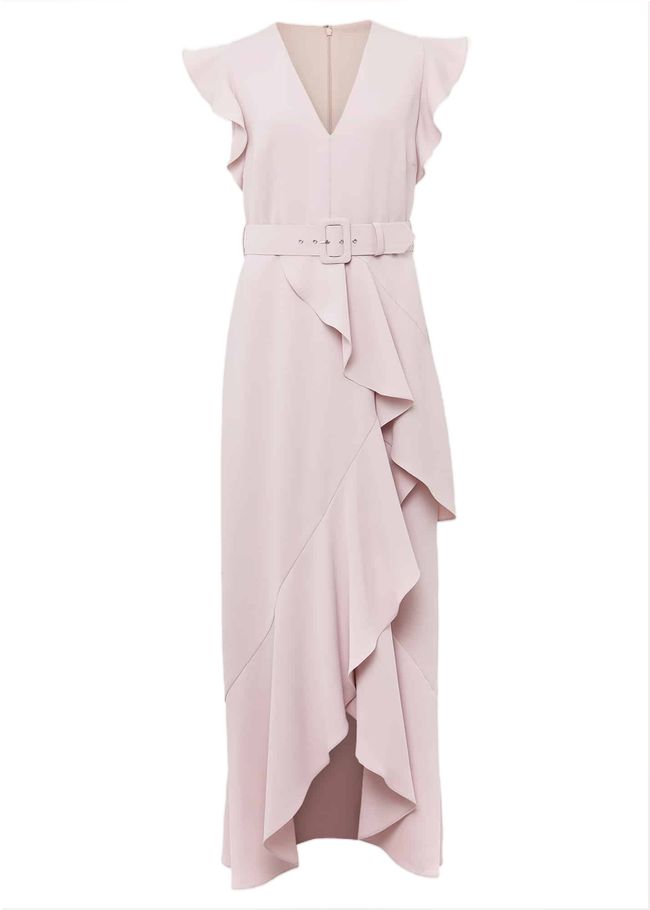  Phoebe Frill Maxi Dress Powder Pink 221586339