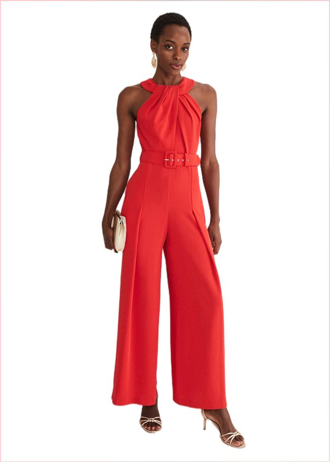  Orla Twist Neck Jumpsuit Fire 221588240