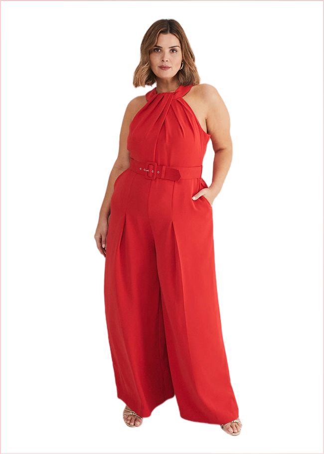  Orla Twist Neck Jumpsuit Fire 221588240