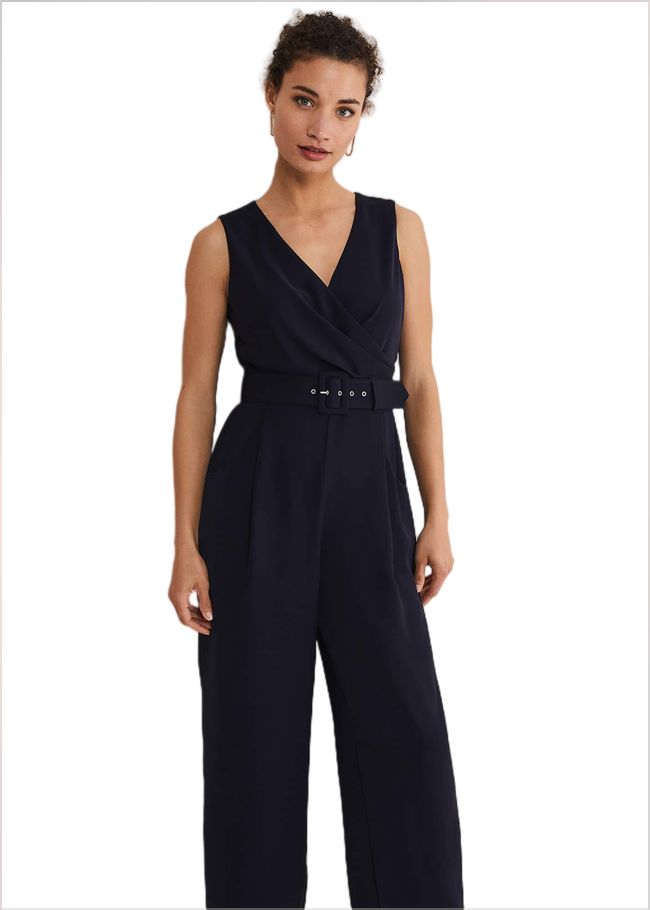  Lissia Navy Wide Leg Jumpsuit Navy 221591351