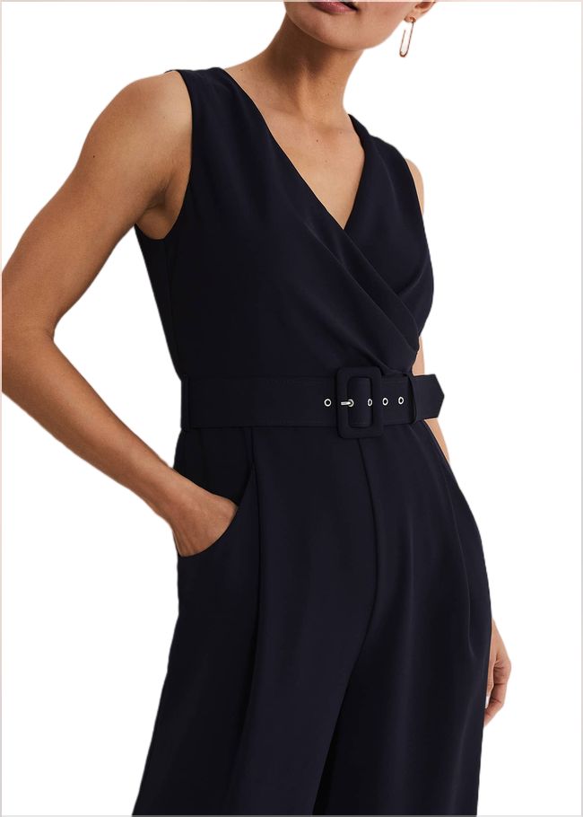  Lissia Navy Wide Leg Jumpsuit Navy 221591351