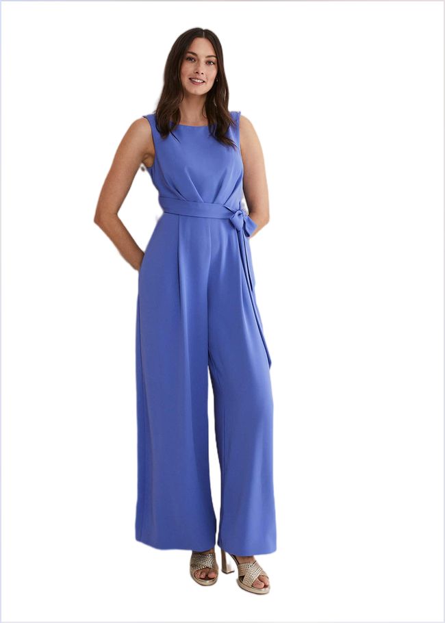  Elaina Blue Wide Leg Jumpsuit Foxglove Blue 221593418