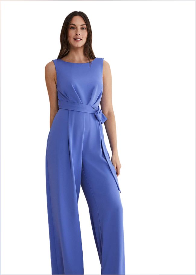  Elaina Blue Wide Leg Jumpsuit Foxglove Blue 221593418