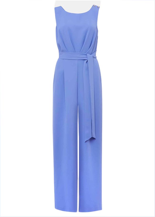  Petite Elaina Blue Wide Leg Jumpsuit Foxglove Blue 221594418