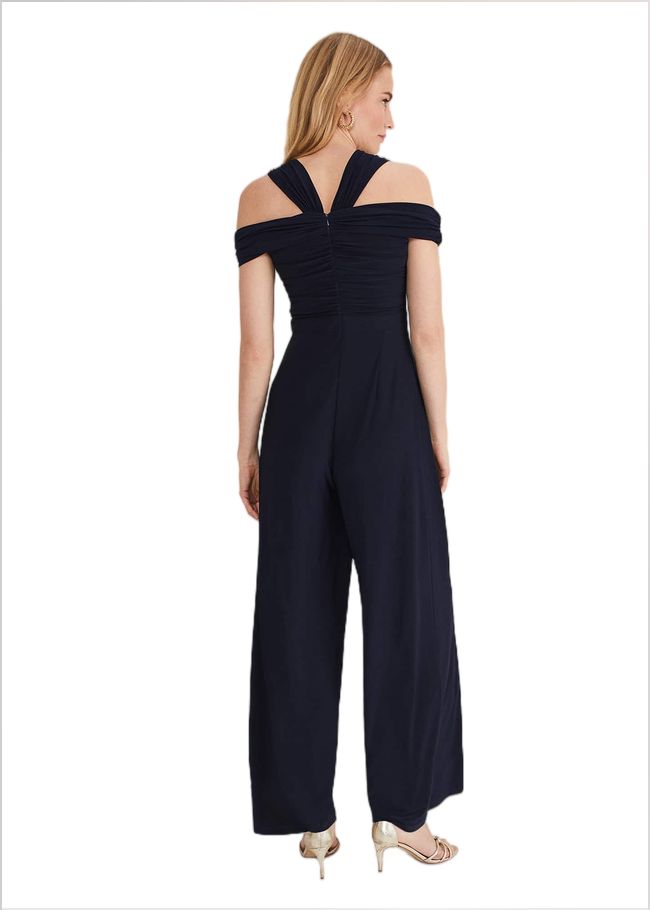  Dulce Off Shoulder Jumpsuit French Navy 221595629