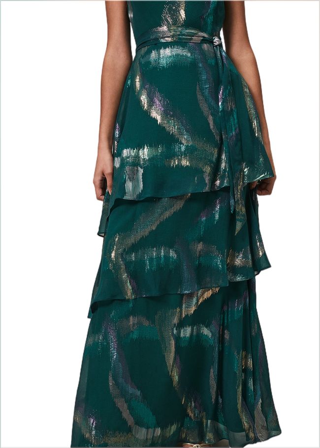  Sonia One Shoulder Silk Maxi Dress Dark Green 221596450