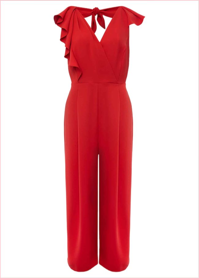  Nicky Ruffle Jumpsuit Fire 221602240