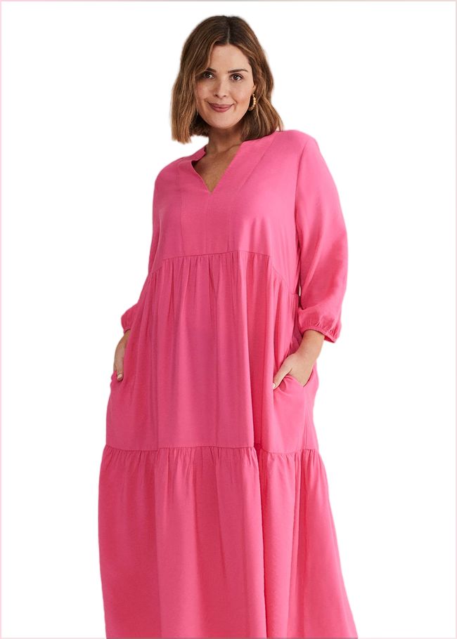  Jayde Midaxi Dress Pink 221607300