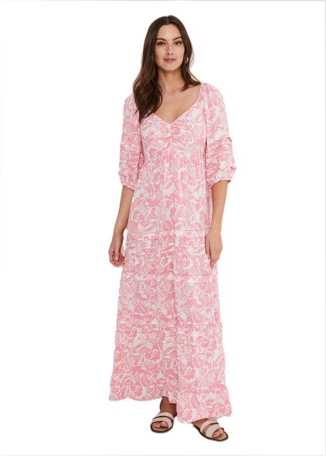  Damyana Midi Dress Pink 221613300