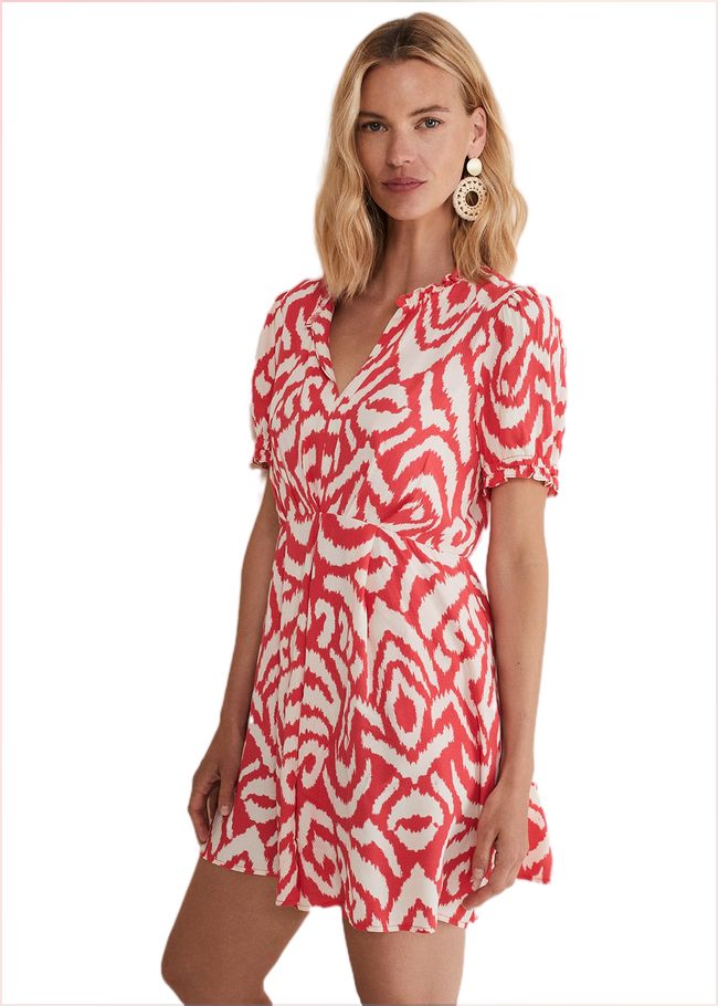  Rolanda Printed Playsuit Coral/Cream 221628227