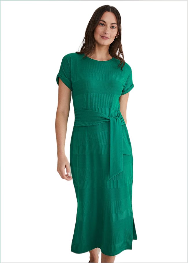  Yazmina Jersey Midi Dress Green 221632693