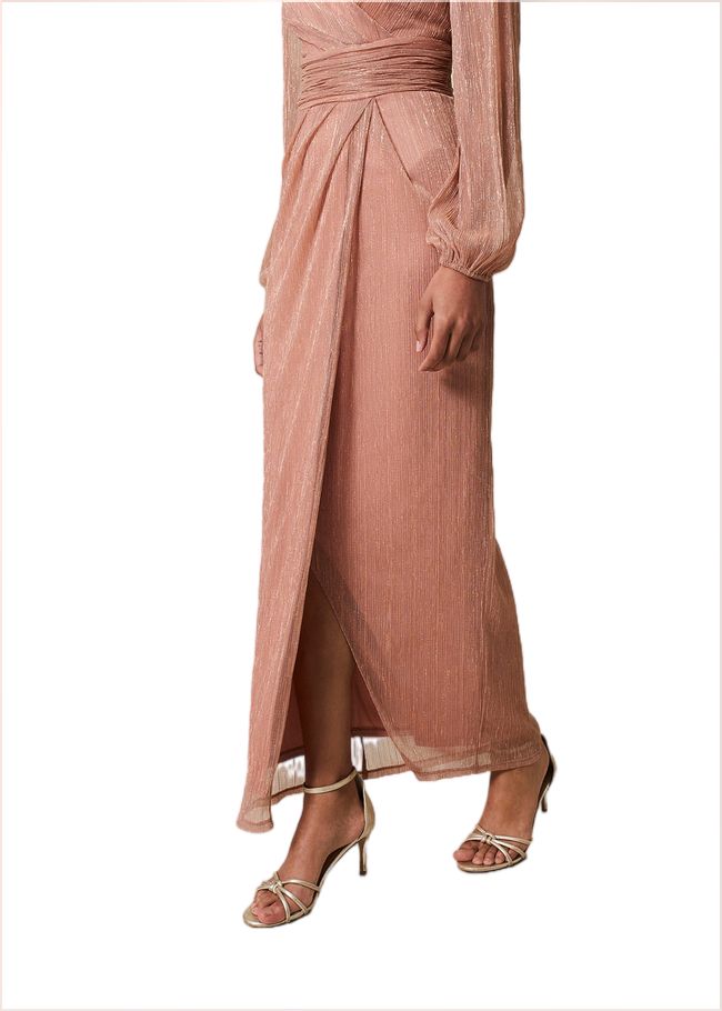  Brielle Shimmer Maxi Dress Pink 221641300