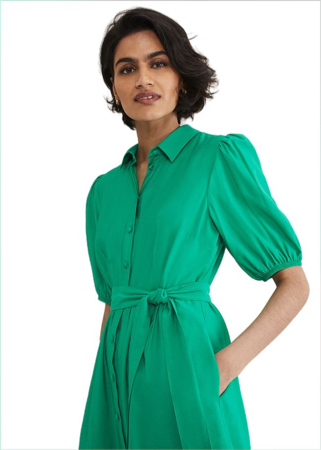  Sue Green Swing Mini Dress Green 221660693