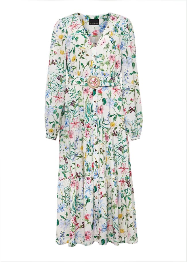  Petite Maya Floral Midaxi Dress Ivory/Multi 221678931