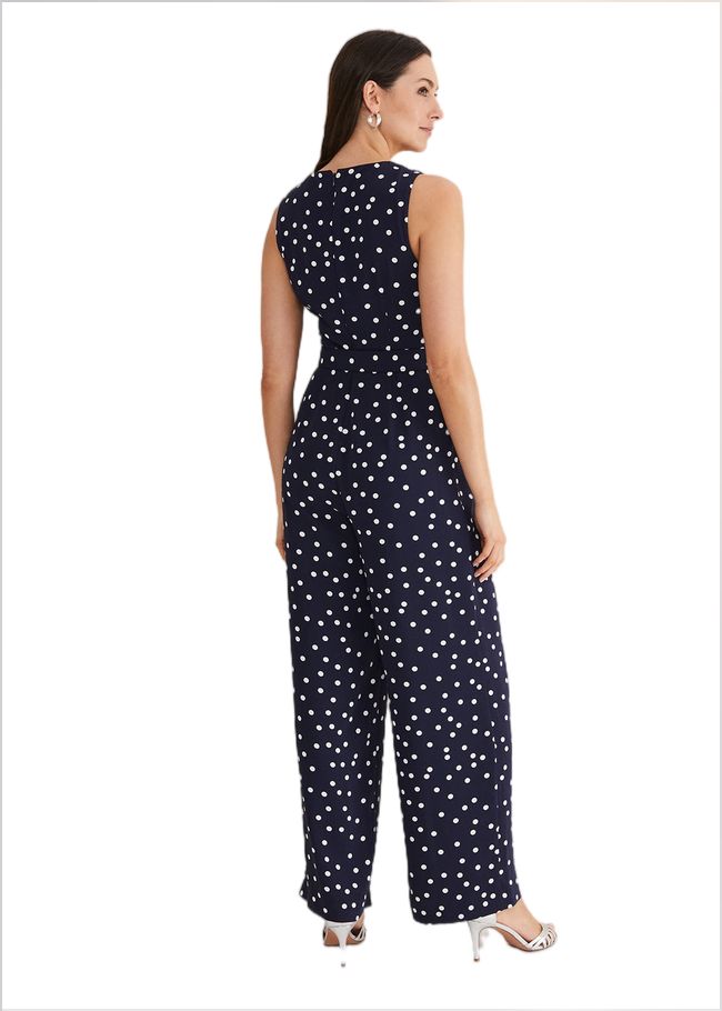  Kenzie Spot Jumpsuit Navy/Ivory 221679287