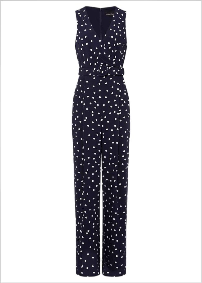  Kenzie Spot Jumpsuit Navy/Ivory 221679287