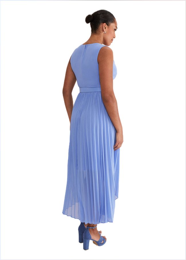  Brianna Pleated Midaxi Dress Cornflower 221684853