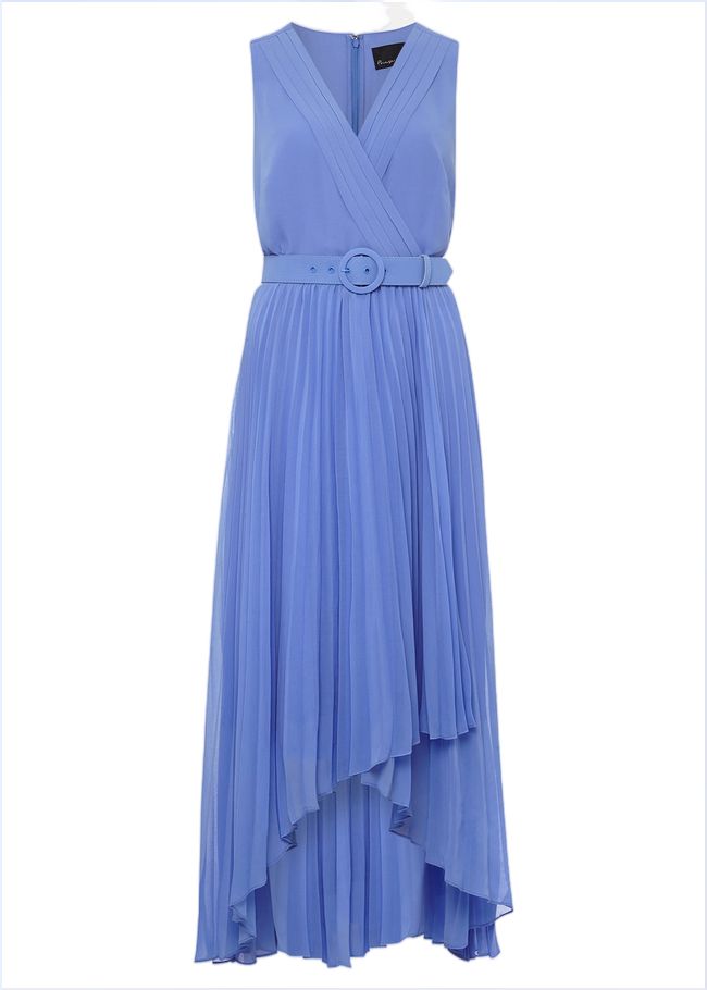  Brianna Pleated Midaxi Dress Cornflower 221684853