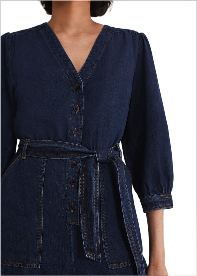  Kenza Denim Jumpsuit Indigo 221704353