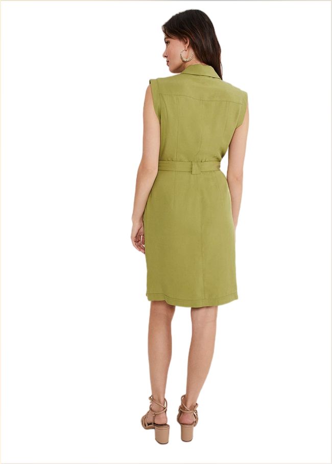  Miruna Utility Shift Dress Khaki 221715507