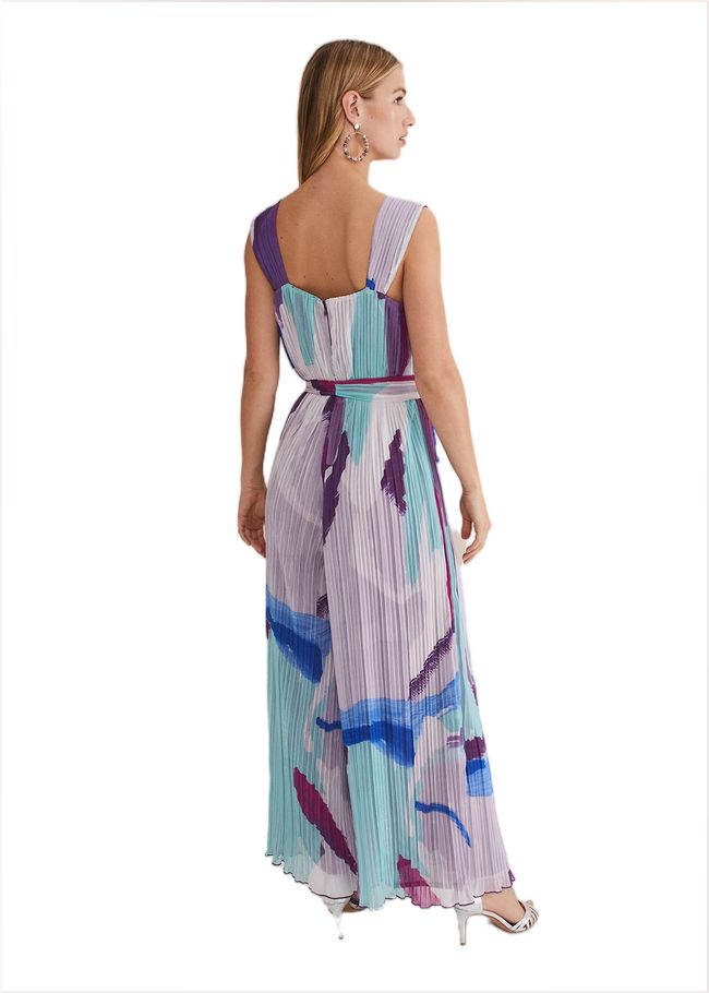  Rhona Abstract Wide Leg Jumpsuit Multi-Coloured 221729000