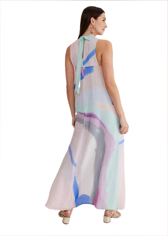  Ronnie Abstract Maxi Dress Multi-Coloured 221732000