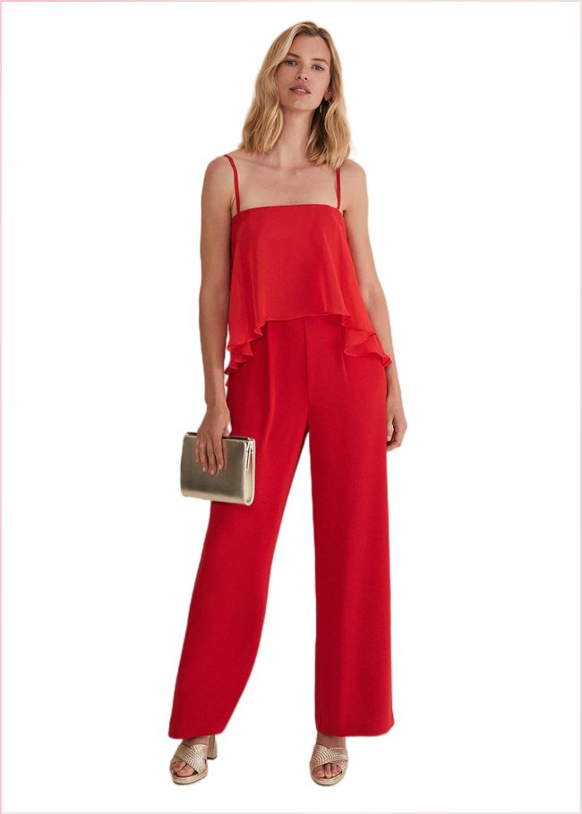  Anna Red Wide Leg Jumpsuit Fire 221736240