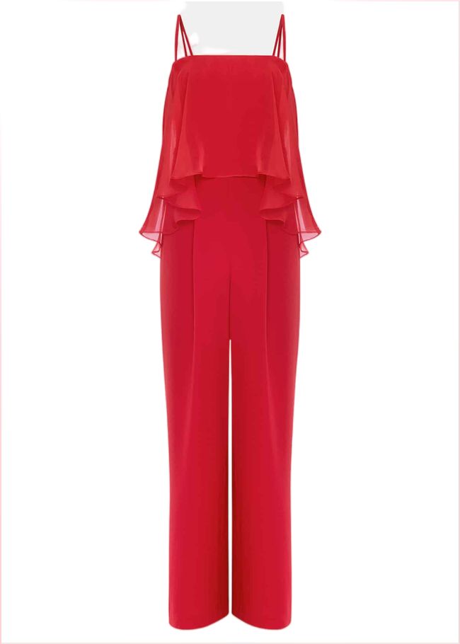  Anna Red Wide Leg Jumpsuit Fire 221736240