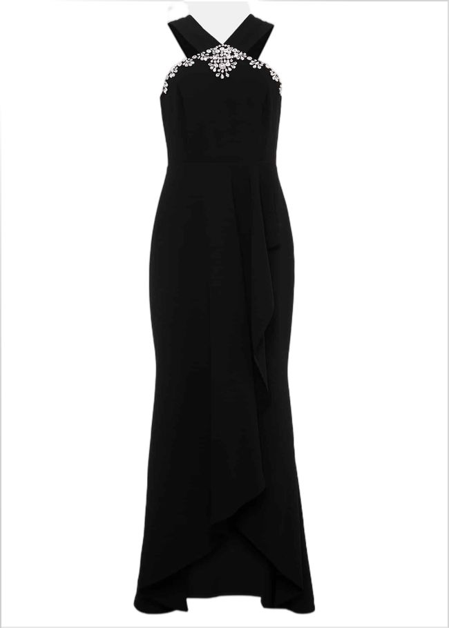  Danica Black Embellished Maxi Dress Black 221741050