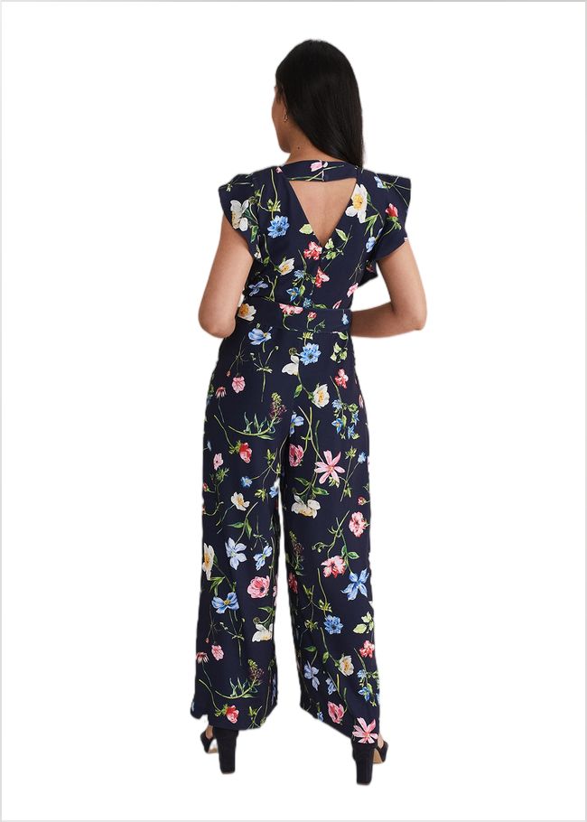  Petite Kallie Floral Wide Leg Jumpsuit Navy/Multi 221744493