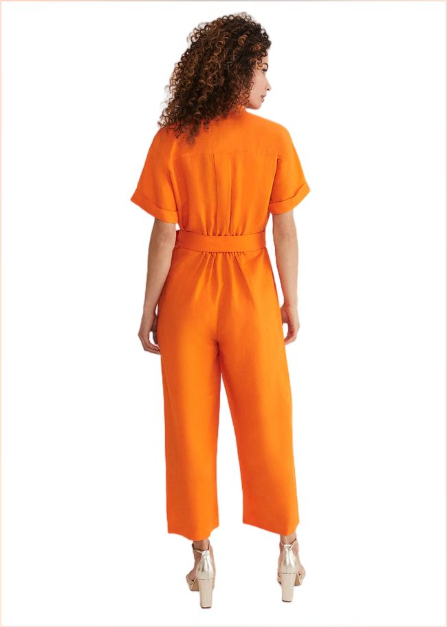  Pria Linen Jumpsuit Orange 221756650