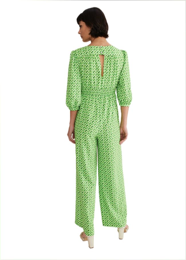  Lacey Geo Wide Leg Jumpsuit Green 221767693