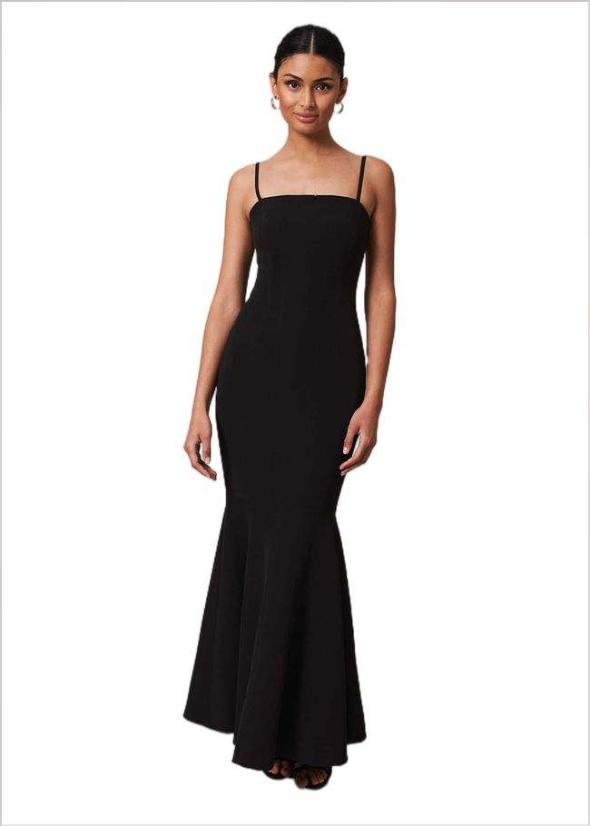  Freesia Black Maxi Dress Black 221770050