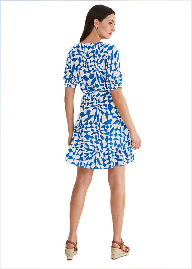  Penele Geo Swing Dress Blue 221771408