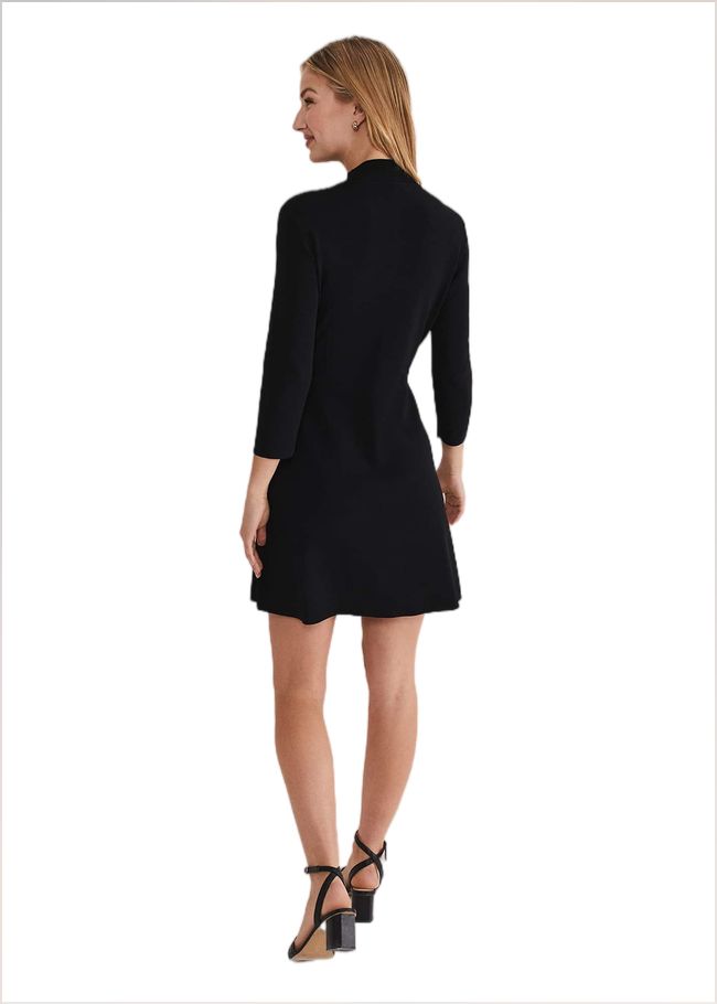  Kamri Knitted Tunic Dress Black 221785050