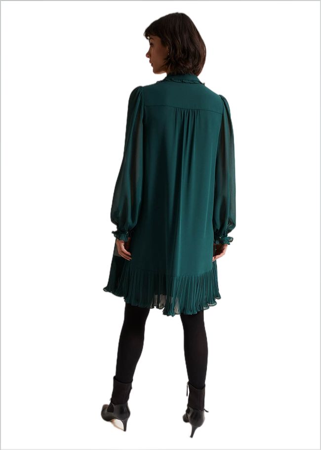  April Swing Mini Dress Dark Green 221793450